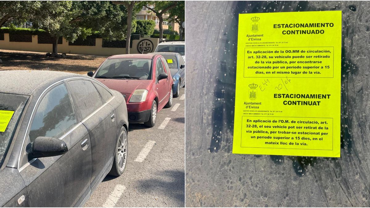 Coches avisados por el Ayuntamiento