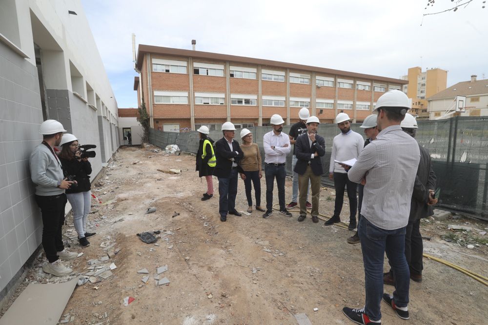 Visitamos las obras del nuevo aulario en el CEIP Maestro Joaquín Rodrigo del Port de Sagunt