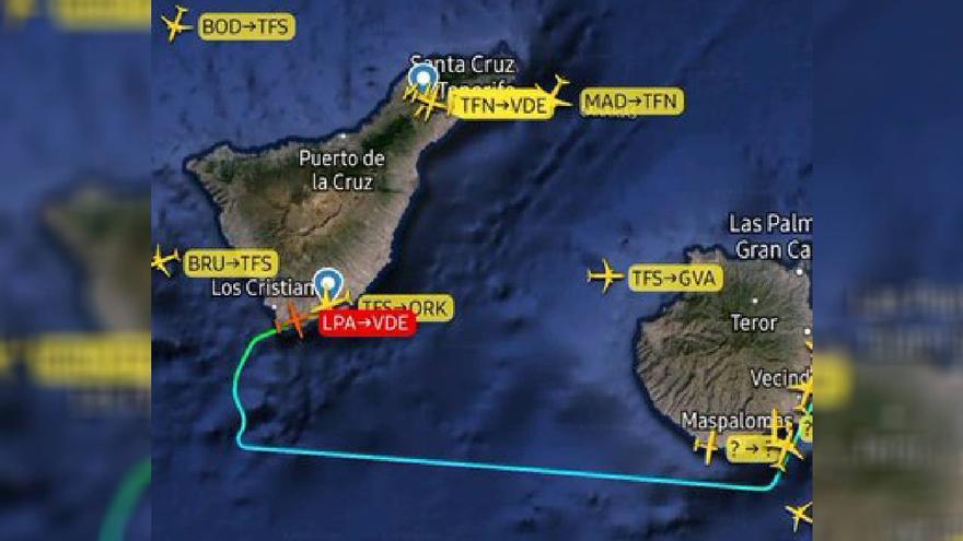 Aterrizaje de emergencia en Tenerife por una fuga de combustible