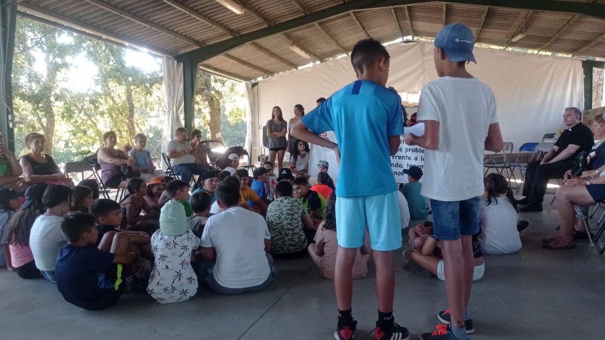Una actividad en un campamento anterior celebrado en Villamiel.
