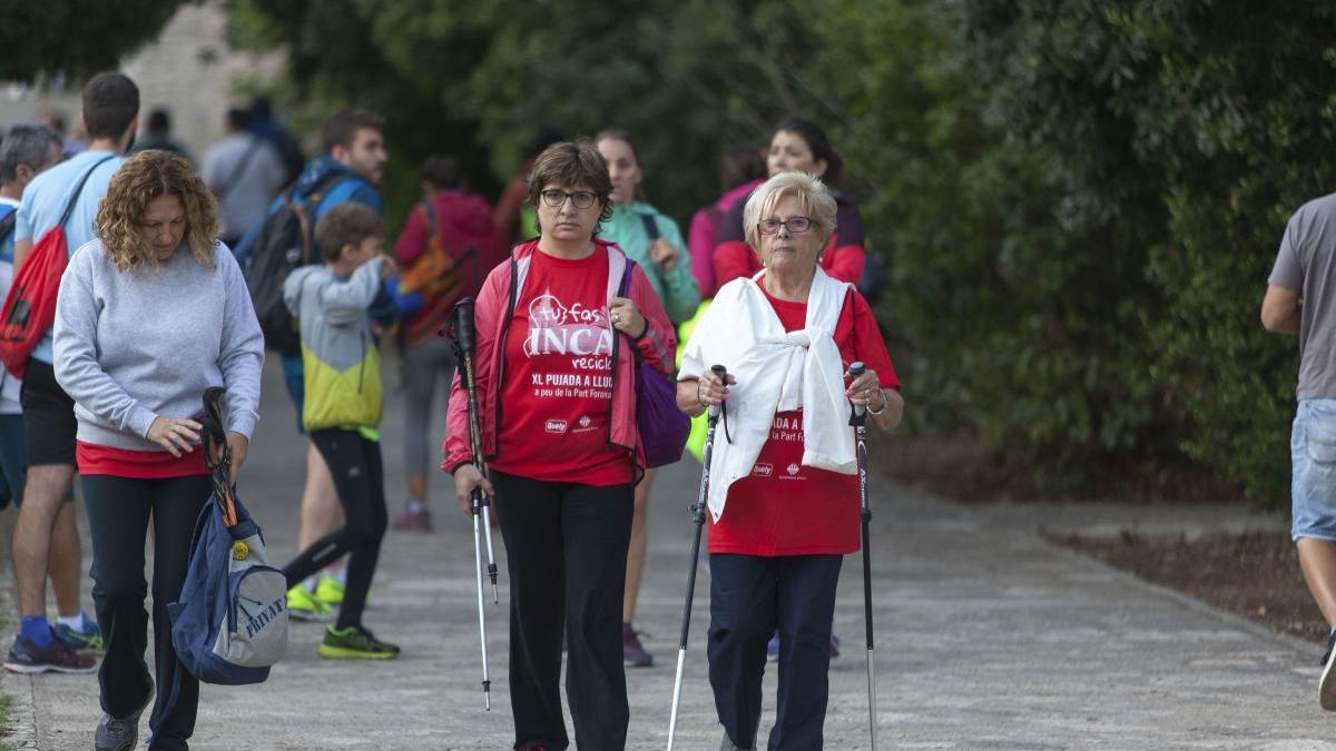 Una foto de una pasada edición de la Pujada a Lluc de la Part Forana.