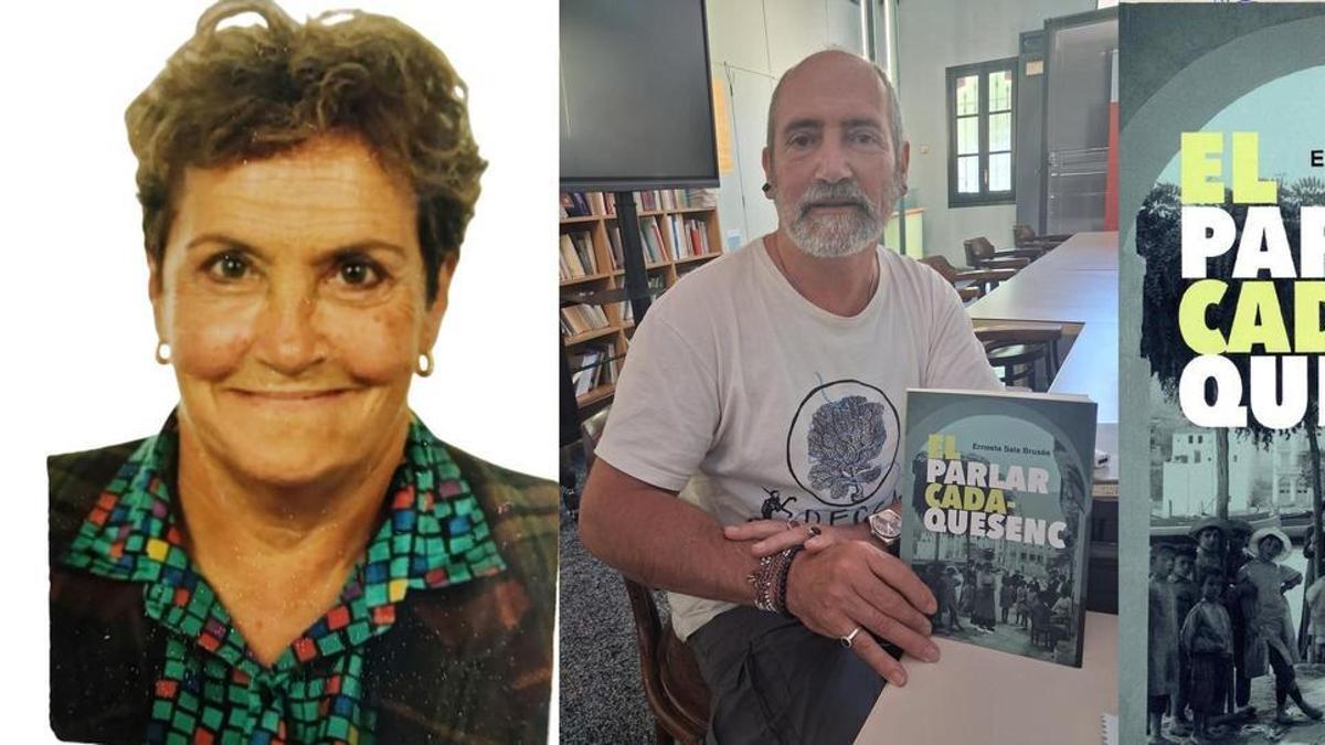 Una imatge d'Ernesta Sala i del seu fill amb el llibre que Brau va reeditar l'any passat.