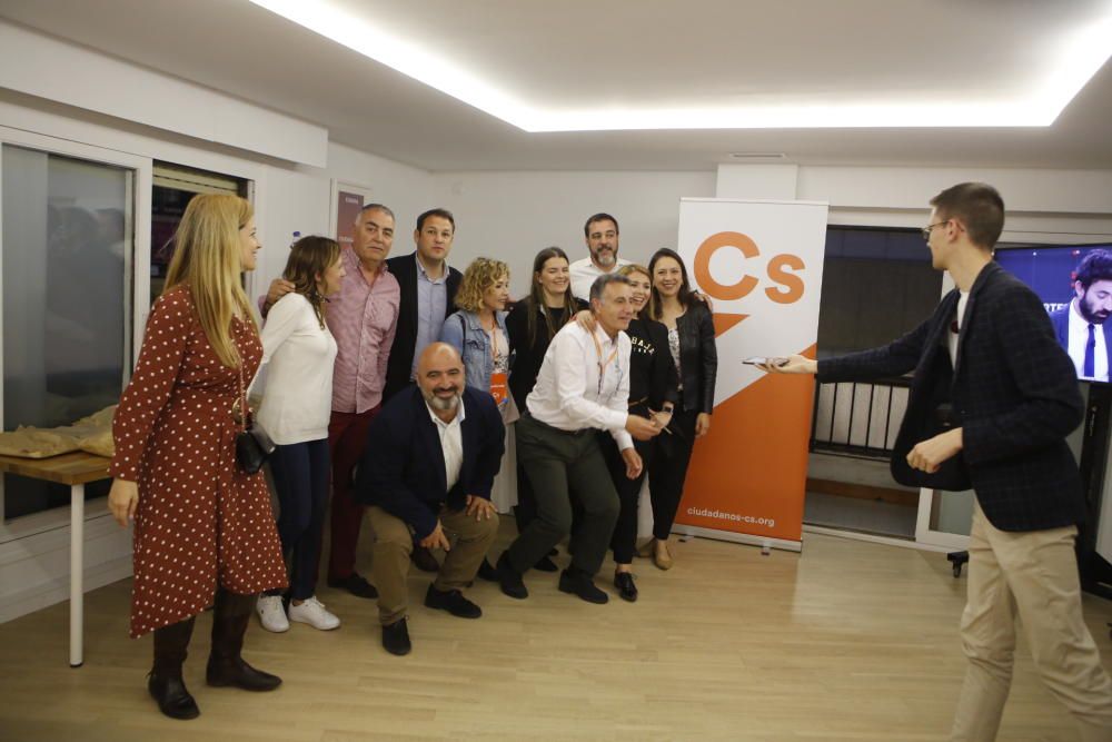 Ciudadanos espera al final del recuento de votos para las Elecciones Generales y Autonómicas 2019 en Alicante