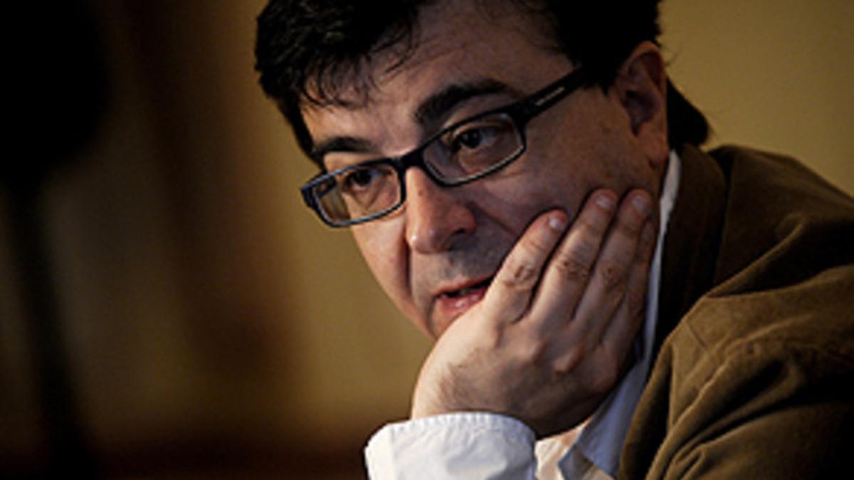 El escritor Javier Cercas, en la presentación de 'Anatomía de un instante' en Madrid, en el 2009