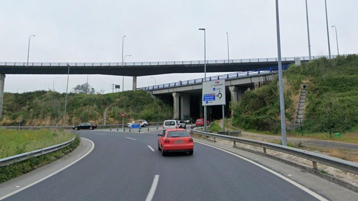 Lugar en el que ha ocurrido al accidente de este lunes en el que un motorista resultó herido