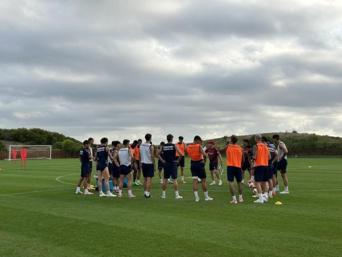 El Levante UD en su 'stage' de pretemporada en el Parador de El Saler