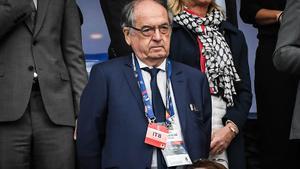 El presidente de la Federación Francesa de Fútbol, Noel Le Graët, durante el Mundial de Qatar.