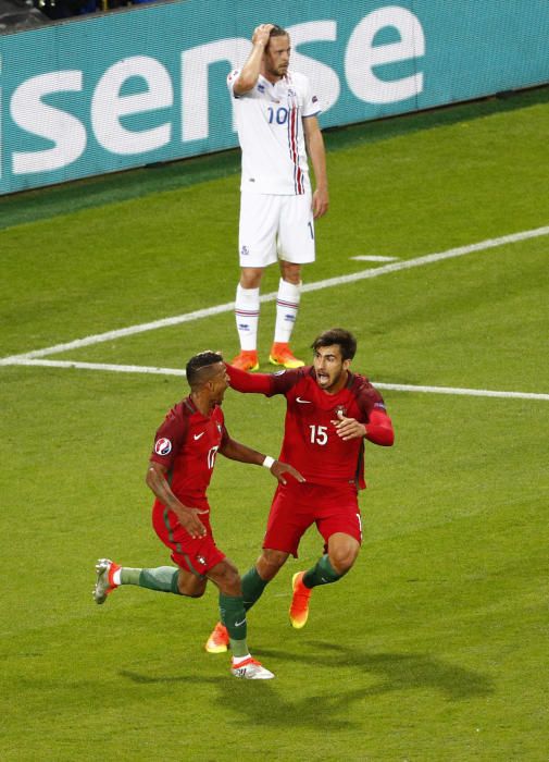 La asistencia de lujo de André Gomes para el 1-0 en el Portugal - Islandia