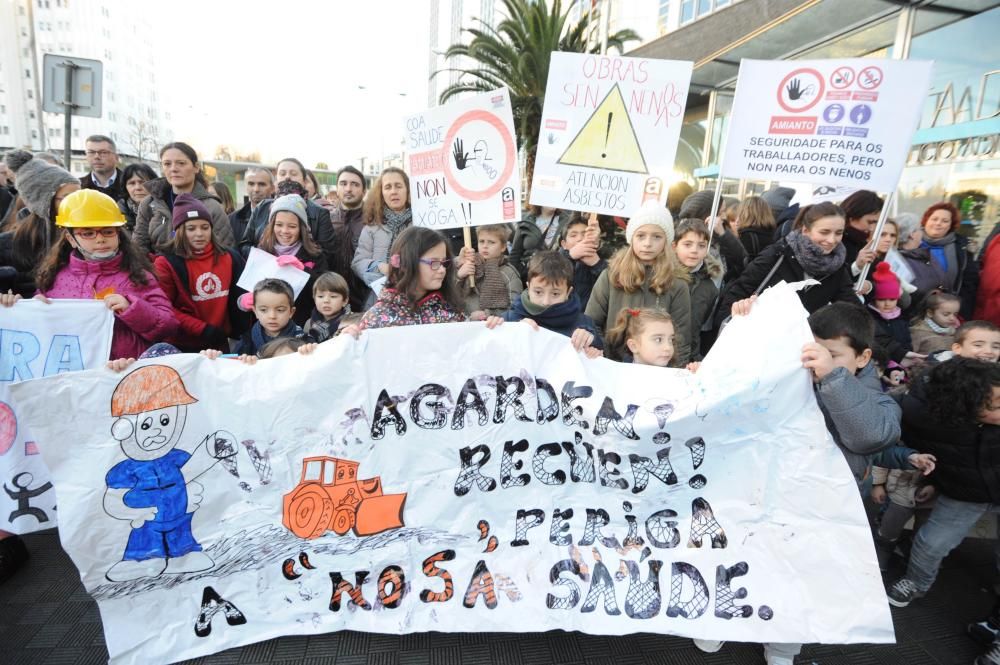 Protesta por las obras en el Ramón de la Sagra