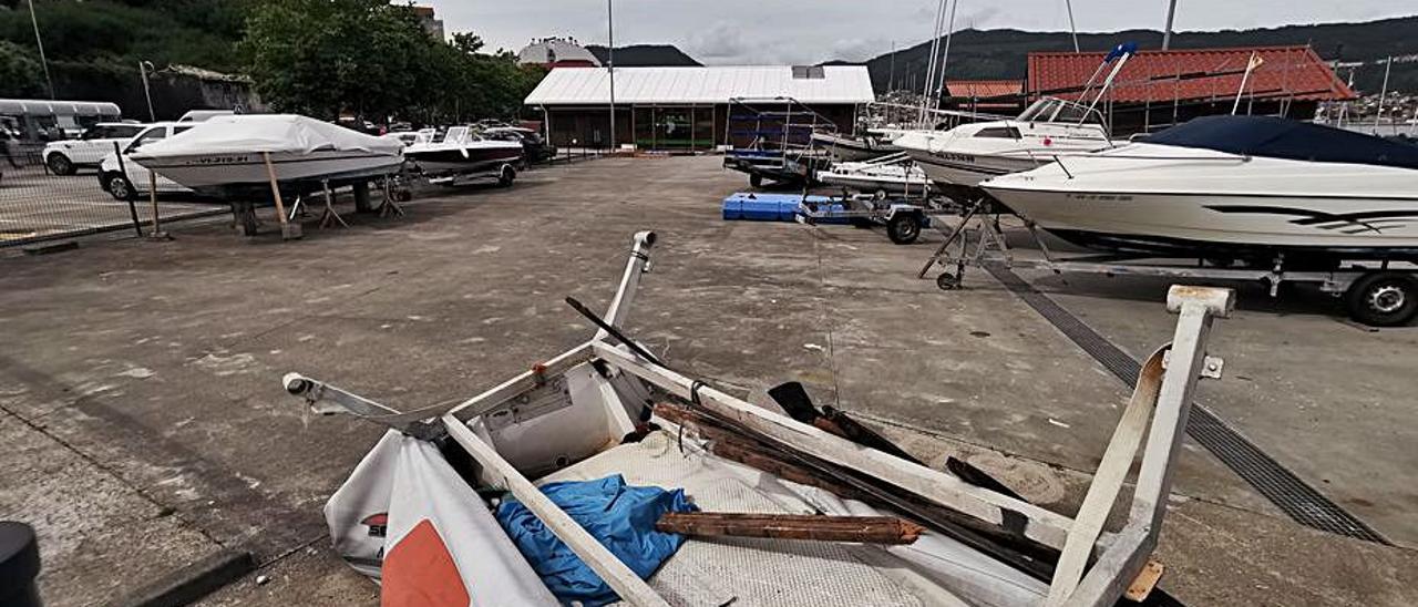 Una vista de la marina del puerto deportivo de Moaña.   | // SANTOS Á.