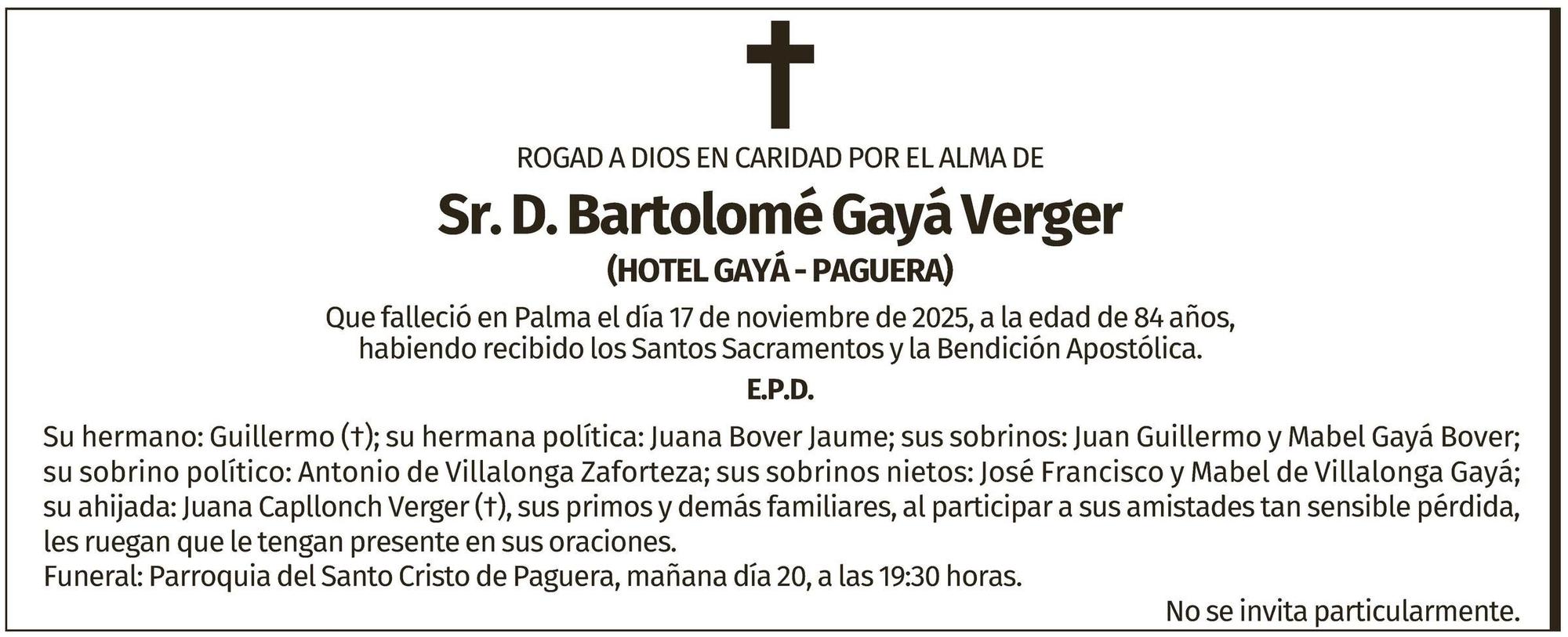 Bartolomé Gayá Verger