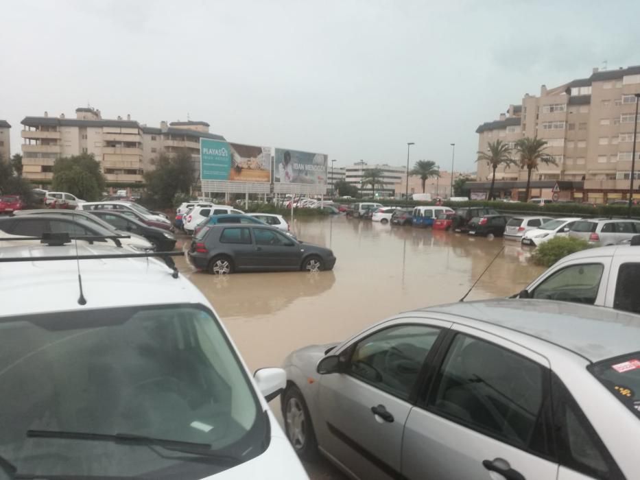 Lluvia torrencial en Ibiza