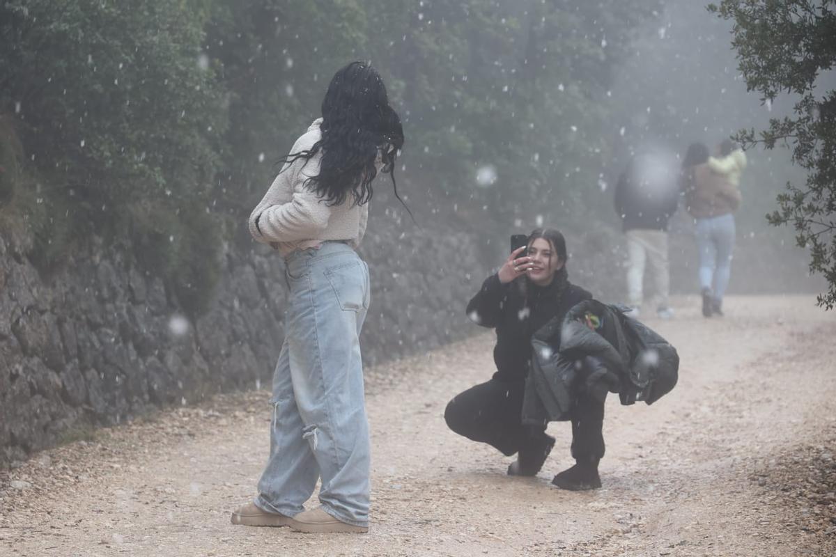 Aguanieve en la Font Roja