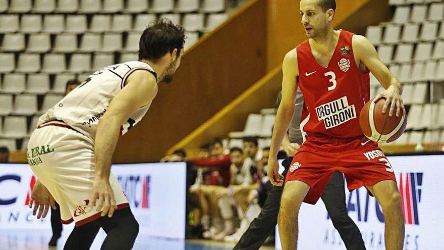 Albert Sàbat en un partit d&#039;aquest curs a Fontajau.