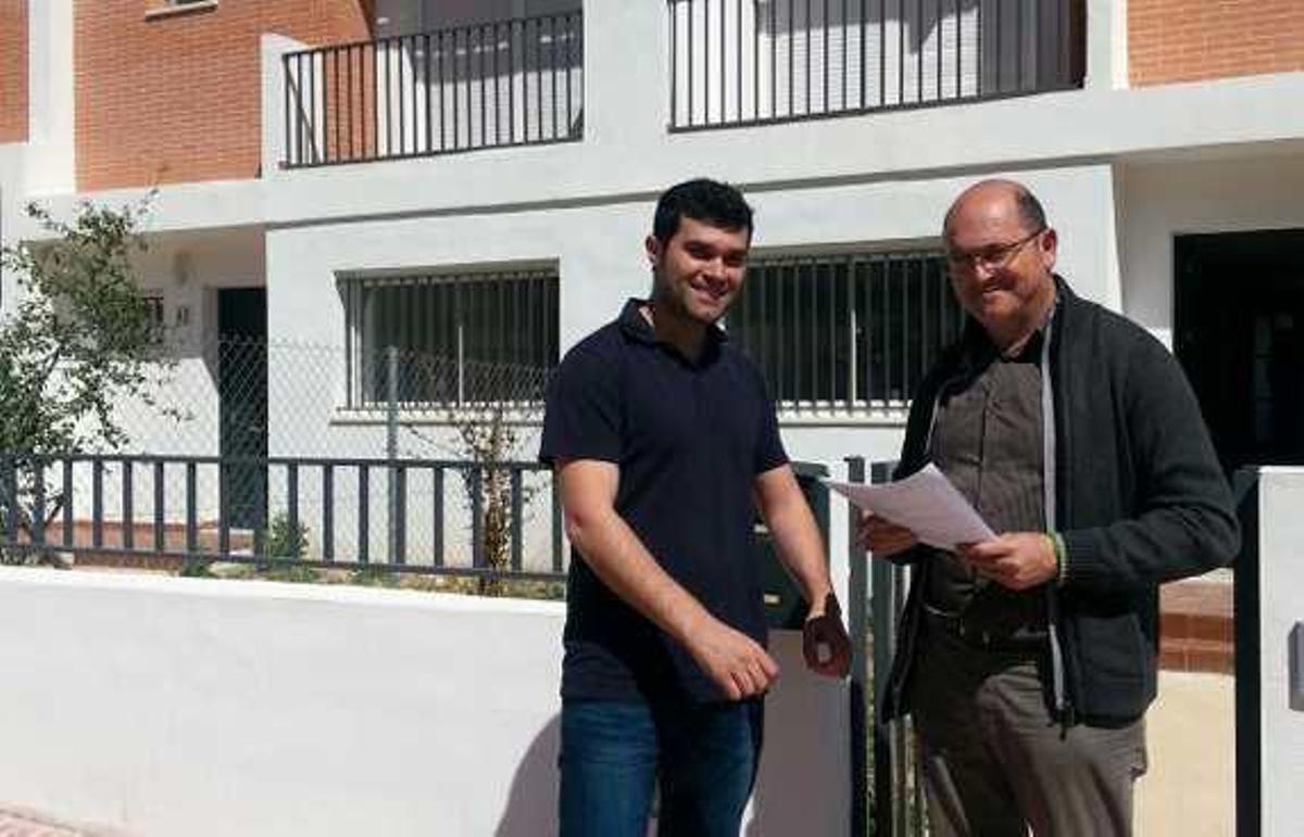 Imagen de las viviendas de VPO que se entregan hoy.