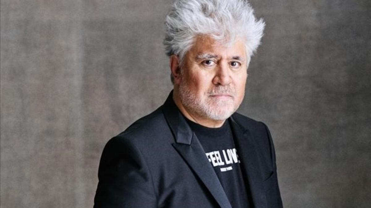 El realizador Pedro Almodóvar, durante el rodaje de 'Julieta'.