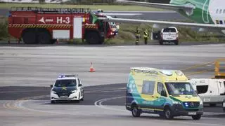 Álex García aterriza en Bilbao en el avión medicalizado fletado por Defensa