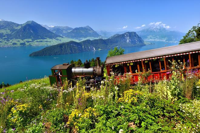 Montaña Rigi – Luzern, tren