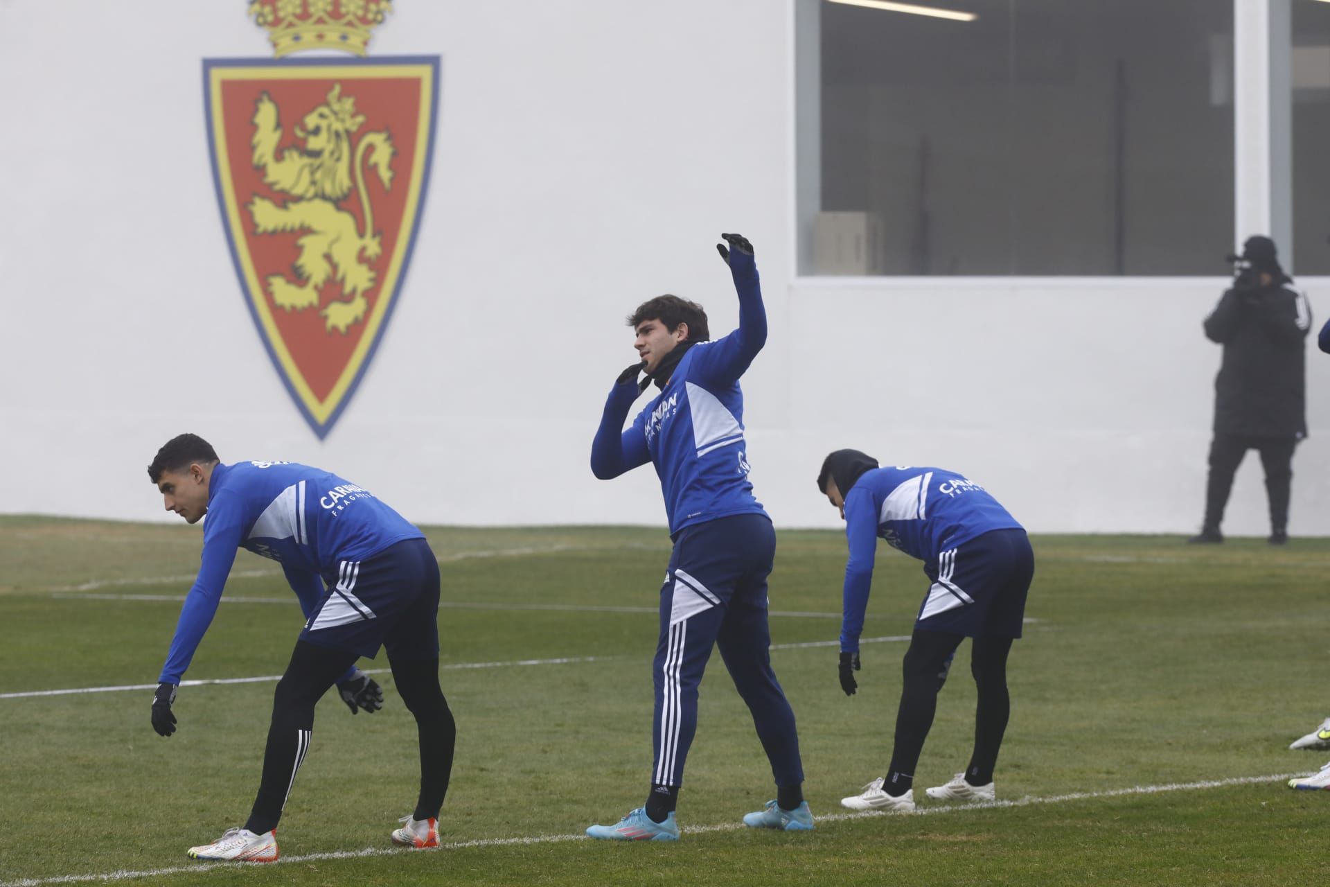 Entrenamiento al Zaragoza en la semana del derbi contra el Huesca