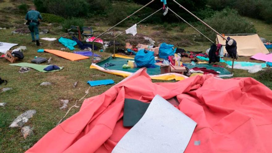 La Guardia Civil rescata a 500 menores de campamentos afectados por las tormentas en Asturias y Castilla y León