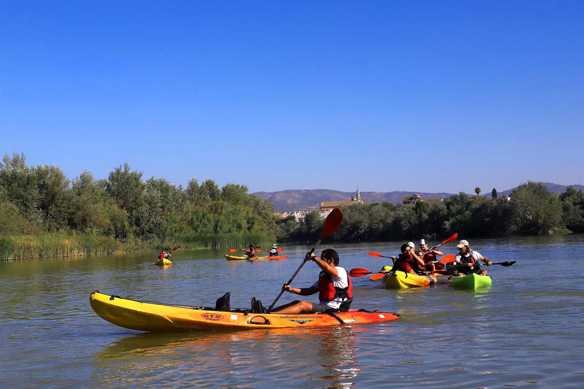 Paseos en kayak por el róio Guadalquivir