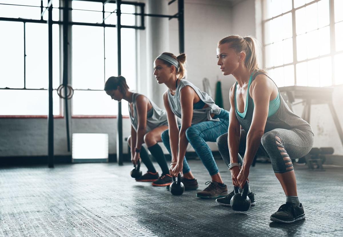 ejercicio con Kettleballs