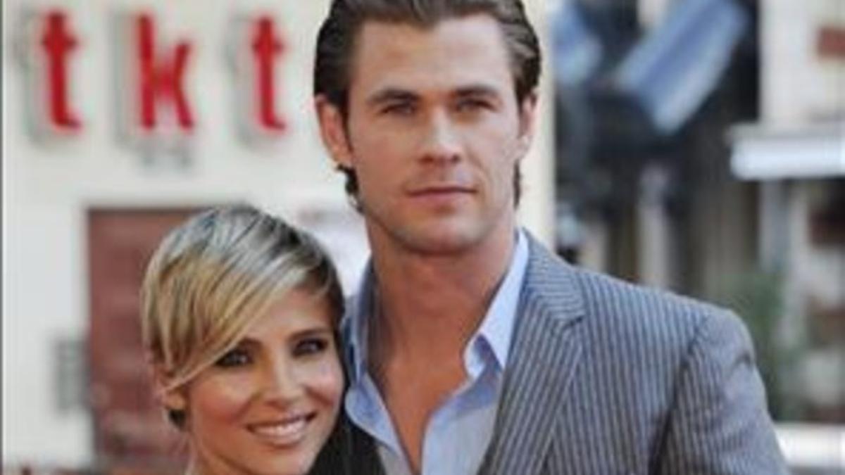 Elsa Pataky y Chris Hemsworth, en el estreno mundial de 'Rush', el pasado mes de septiembre en Londres.