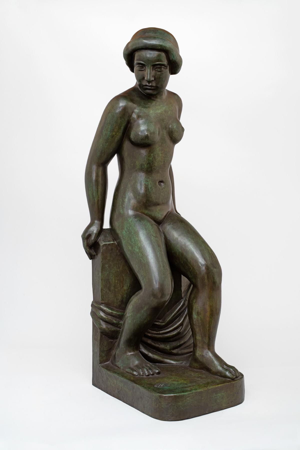 Aristide Maillol, 'Jeune fille assise - Korda 1er état'.