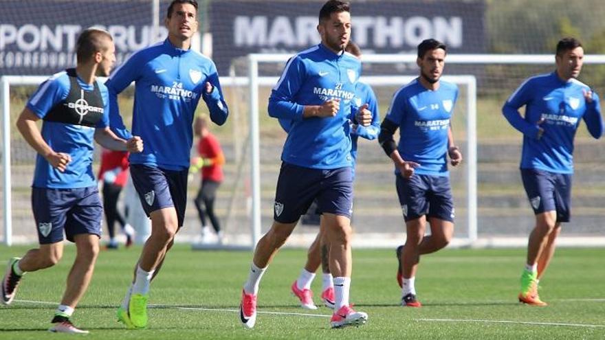 Entrenamiento del Málaga CF