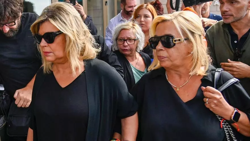 Primeras palabras de Terelu Campos y Carmen Borrego tras la muerte de su madre, María Teresa Campos
