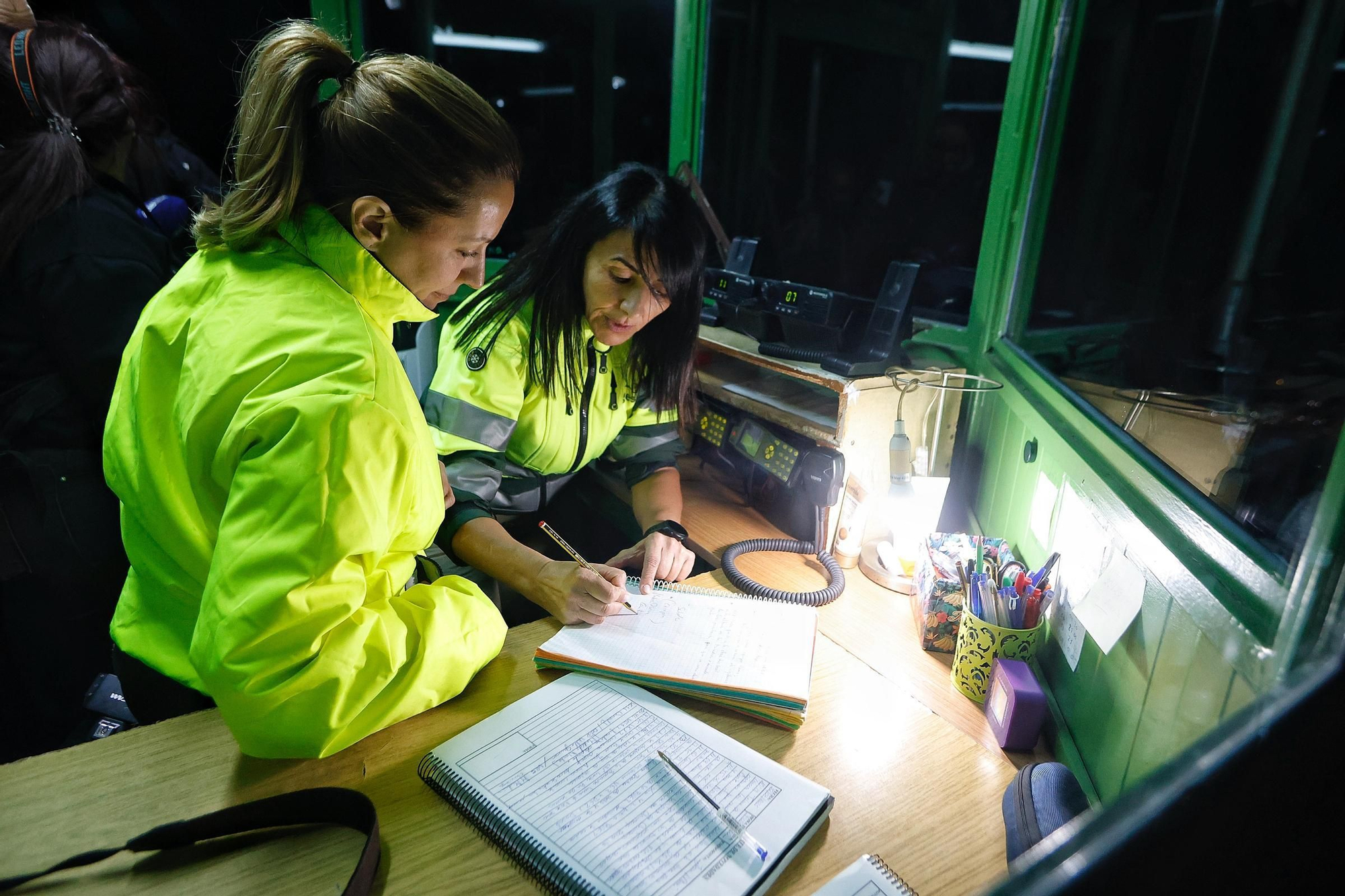 Visita nocturna al Operativo de Prevención y Extinción de Incendios Forestales