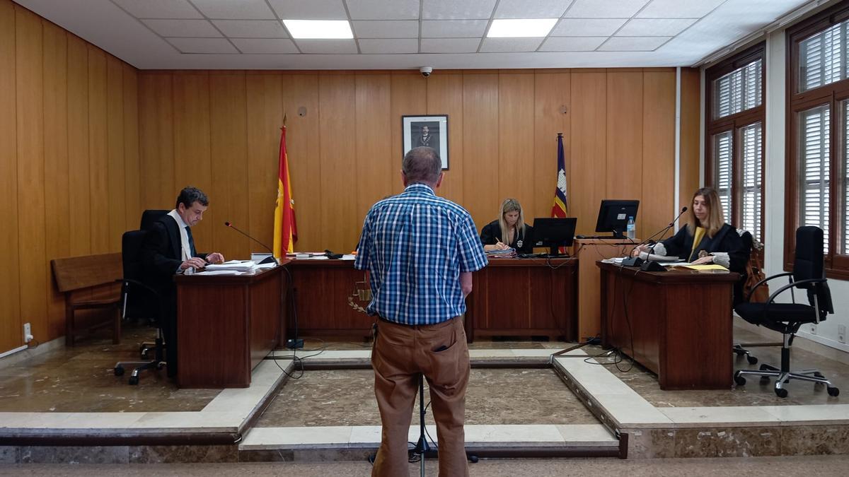 El ex comisario de la Policía Local de Palma José Enrique Cabellos, hoy durante el juicio.