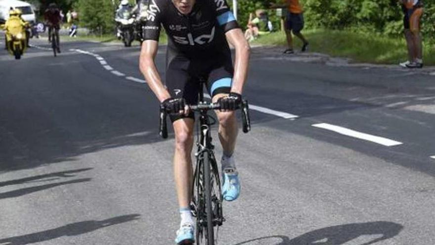 Chris Froome en la última etapa de la Criterium Dauphiné del 2015.