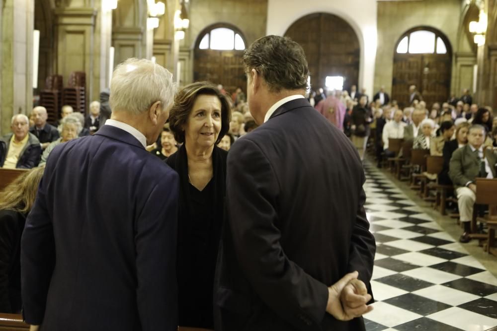 Funeral por Guillermo Quirós Pintado, expresidente de la Cámara de Comercio de Gijón