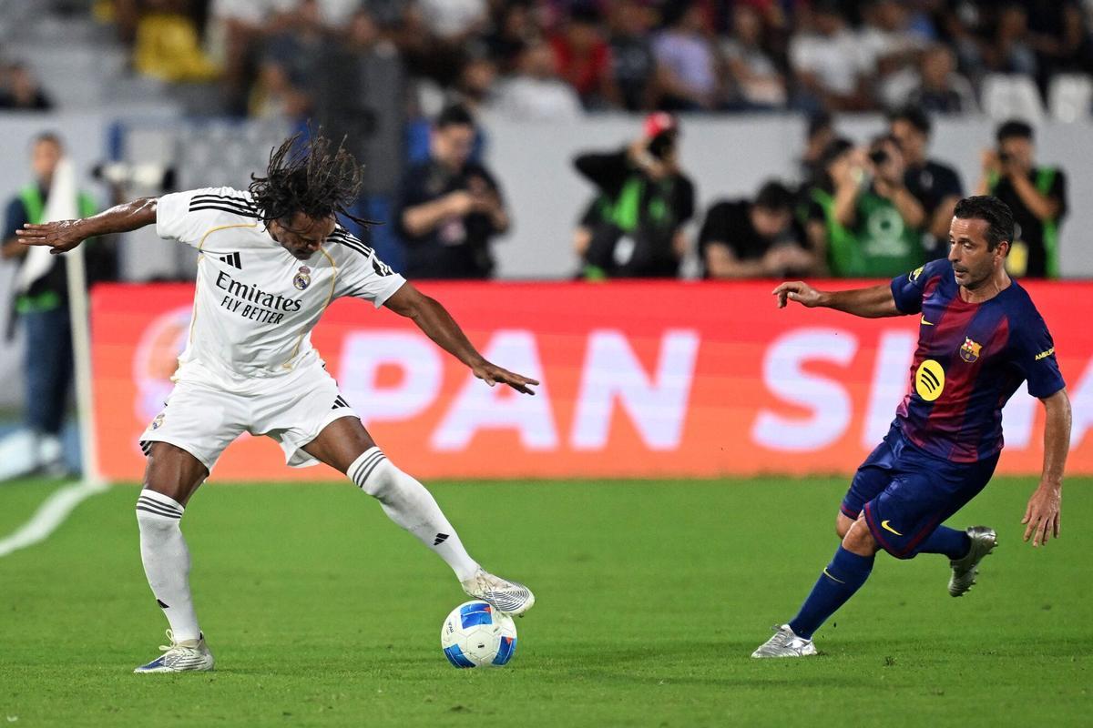 Christian Karembeu y Ludovic Giuly.