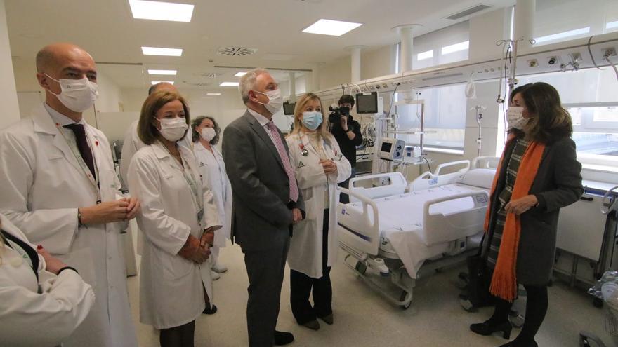 Pacientes menos críticos cuentan en el Reina Sofía con una nueva unidad de cuidados respiratorios intermedios