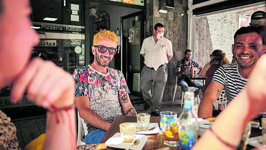 Terraza de un bar de La Gomera.