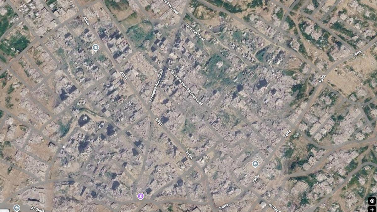 Noves imatges satel·litàries de Google Maps mostren la devastació de la Franja de Gaza