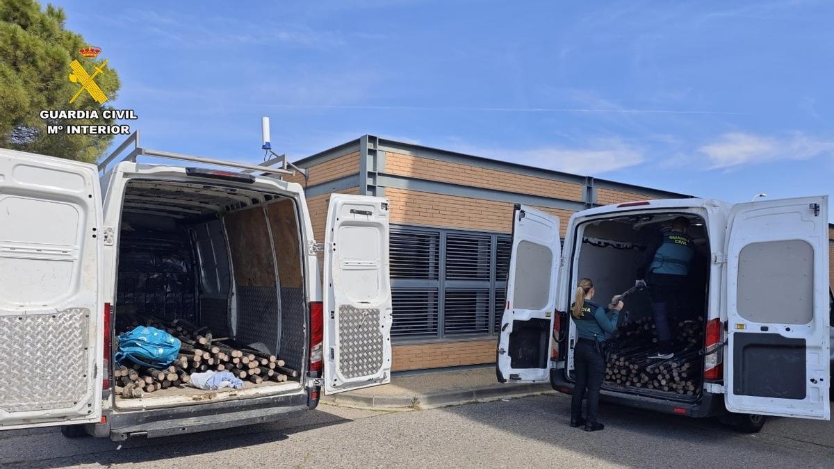 Cuatro detenidos en Fraga por receptar casi cinco toneladas de cobre