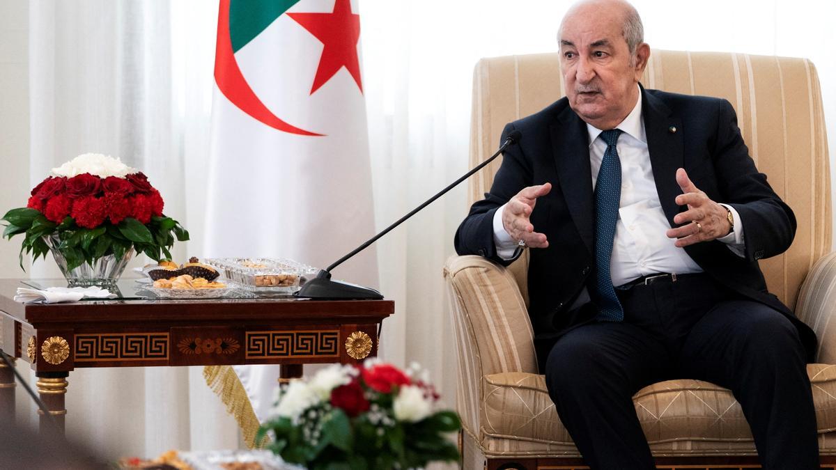 El presidente de Argelia, Abdelmadjid Tebboune. (Reuters/Pool/Jacquelyn Martin)