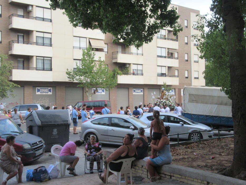 Cuarto traslado de Sant Roc en Burjassot.