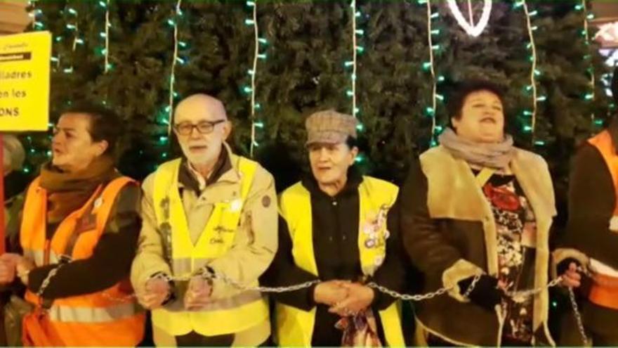 Protesta en Castelló en defensa de las pensiones