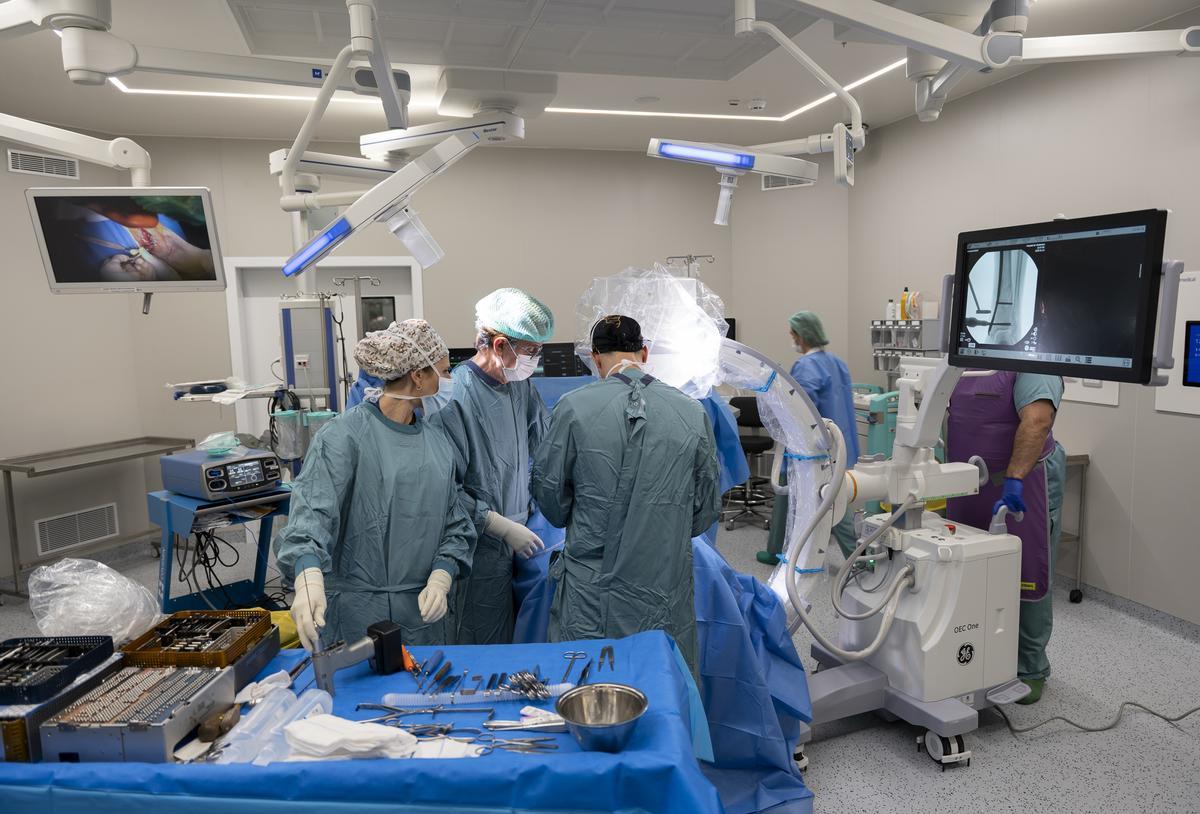 Un quirófano del Hospital de Viladecans.