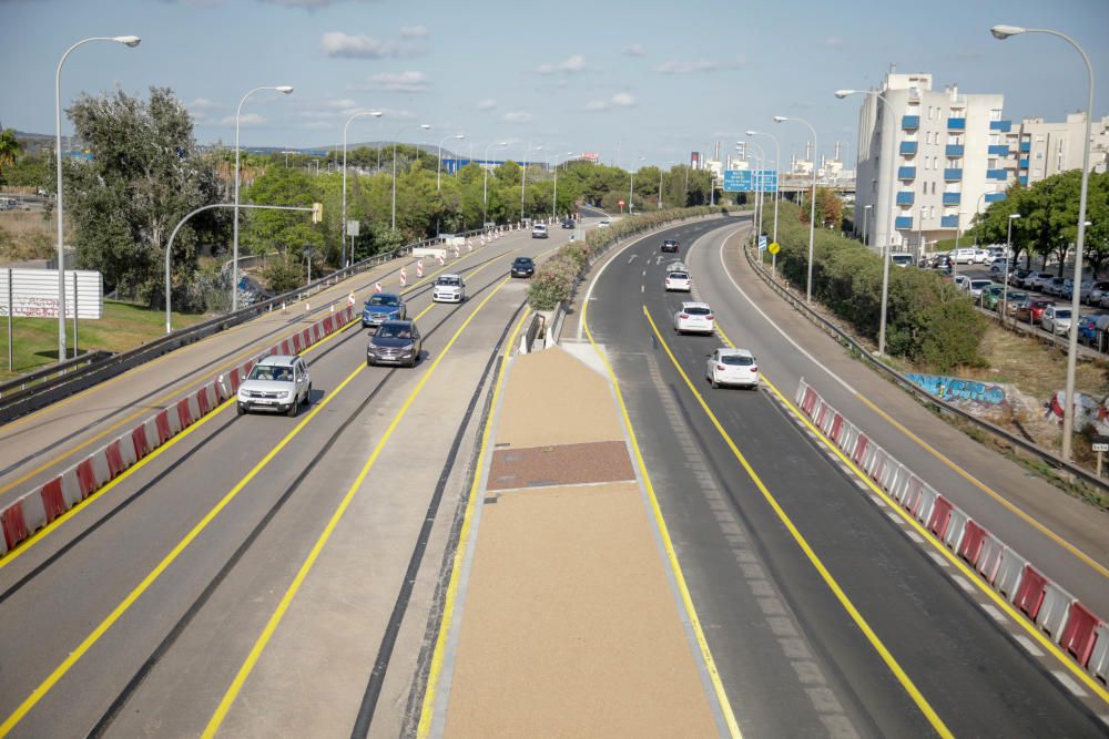 Mueven los otros carriles de la autopista al aeropuerto de Palma