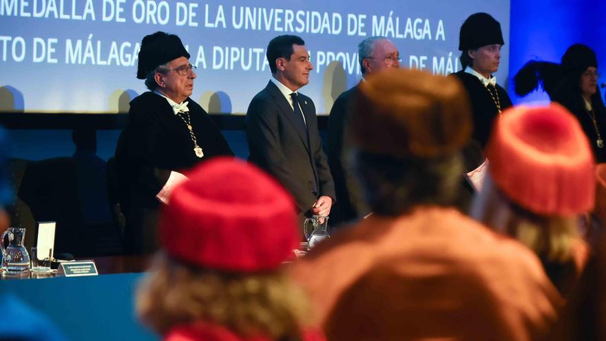 La entrega de las medallas de oro de la Universidad de Málaga, en imágenes