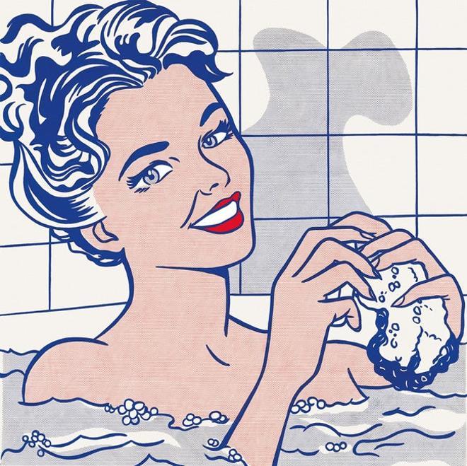 Roy Lichtenstein. Mujer en el baño, 1963.