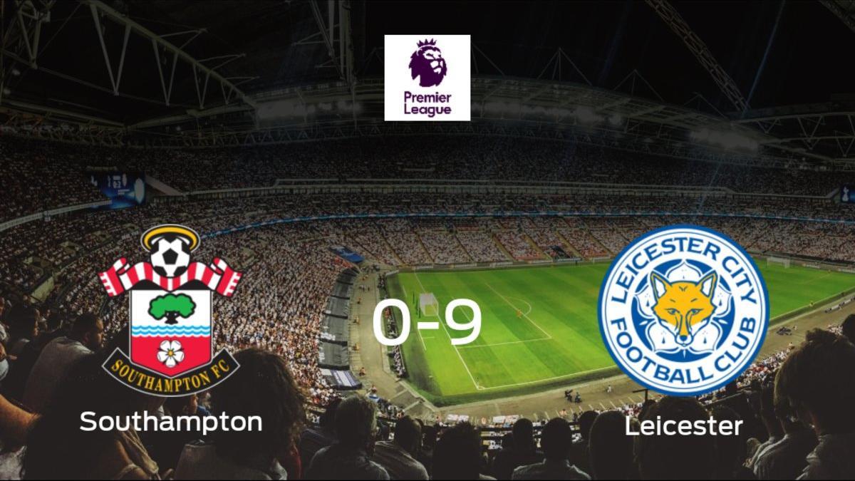 El Leicester se lleva los tres puntos a casa tras golear al Southampton (0-9)