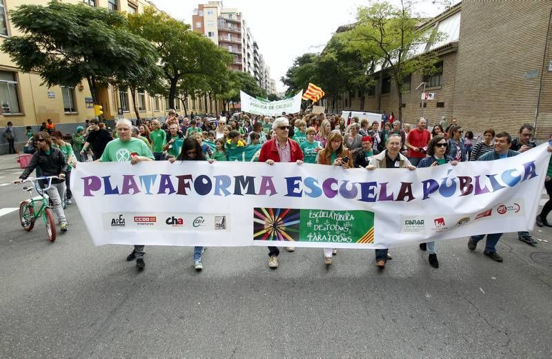 Fotogalería: Huelga educativa en Zaragoza