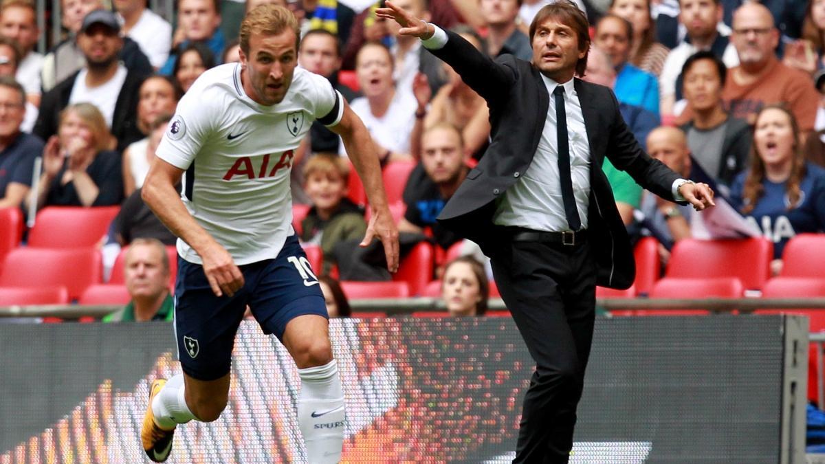 Harry Kane, durante un partido cuando Antonio Conte entrenaba al Chelsea