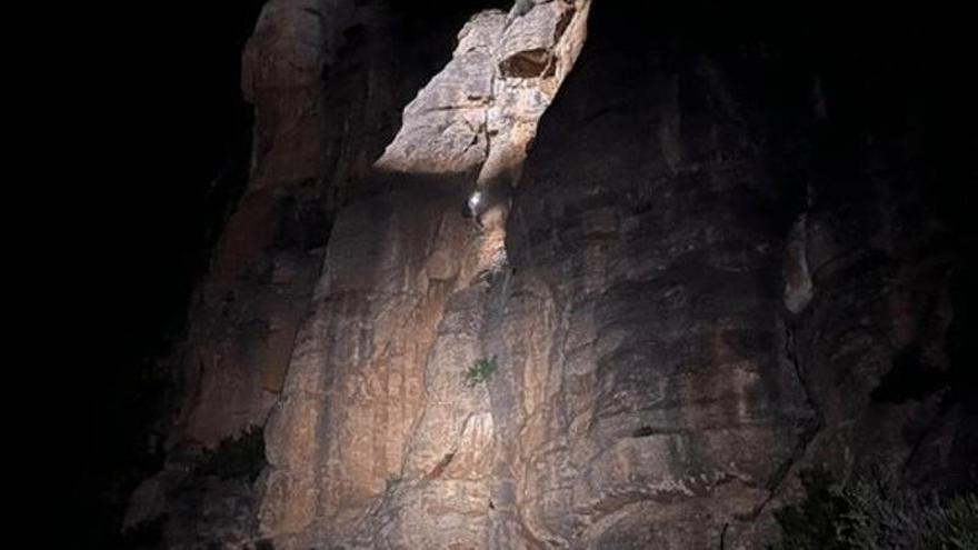 Rescat amb drons d'una parella d'escaladors perduts a Montserrat